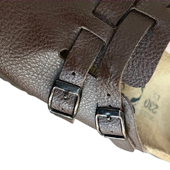 Birkenstock Birki’s Camden double strap brown pebbled leather clogs - Picture 9 of 11